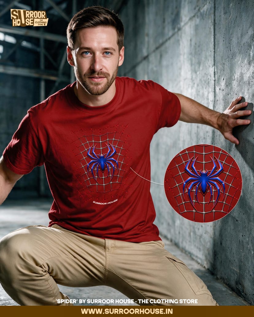 'Spider’ Luxury Oversized Unisex T-Shirt | 100% Cotton With Heavy Luxurious Feel